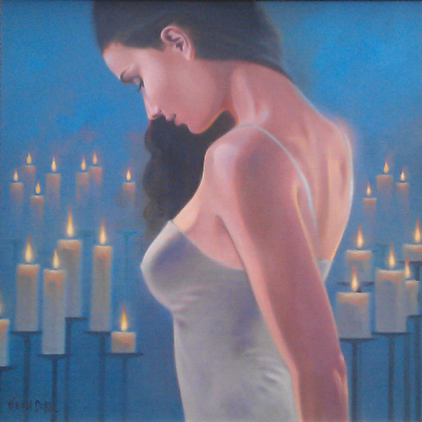 Study by Candlelight by William Dobbie